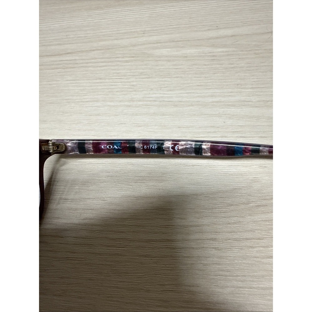 COACH HC6174 5479 54/17 Oxblood 140 Women's Eyeglass Frames Only Full Rim Maroon - Picture 7 of 9